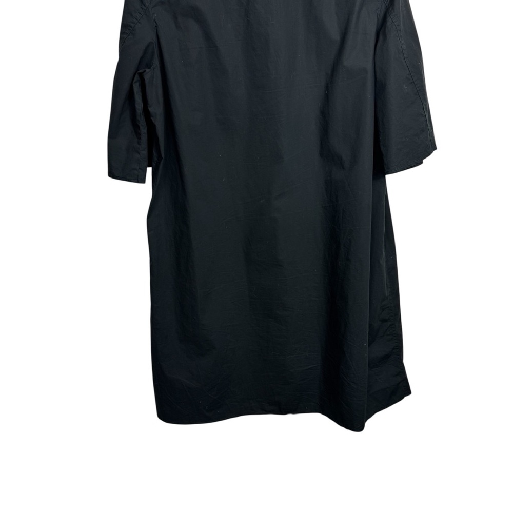 MM6 Maison Margiela Black Cotton Minimalist Lagenlook Tunic Dress 48 - Picture 10 of 10